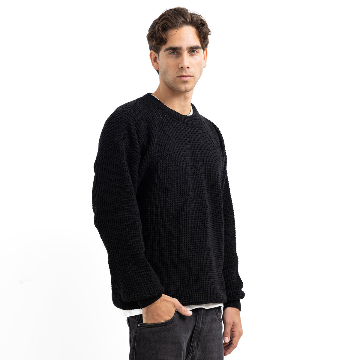 Oversized Crew Neck Pullover