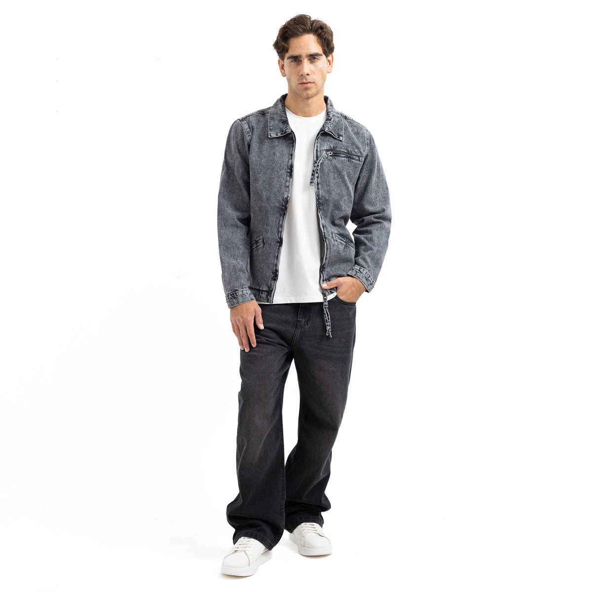 Regular Fit 2 Pocket Zip-Up Jacket