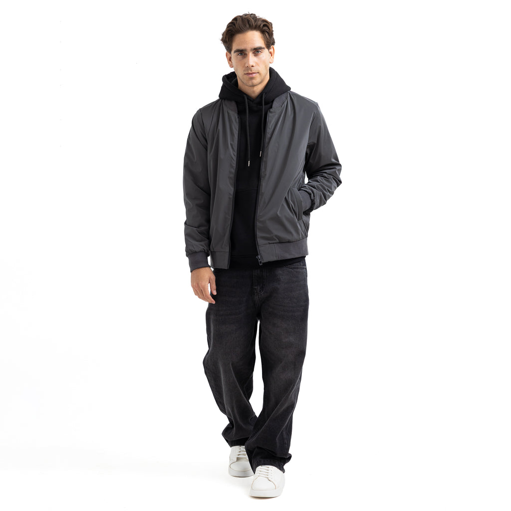 Regular Fit Basic Zip-Up Jacket