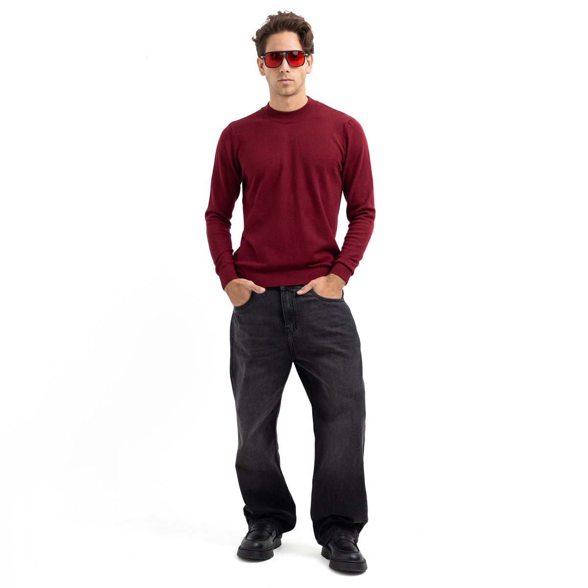 Pullover Half Neck Basic PUL-000209-W27
