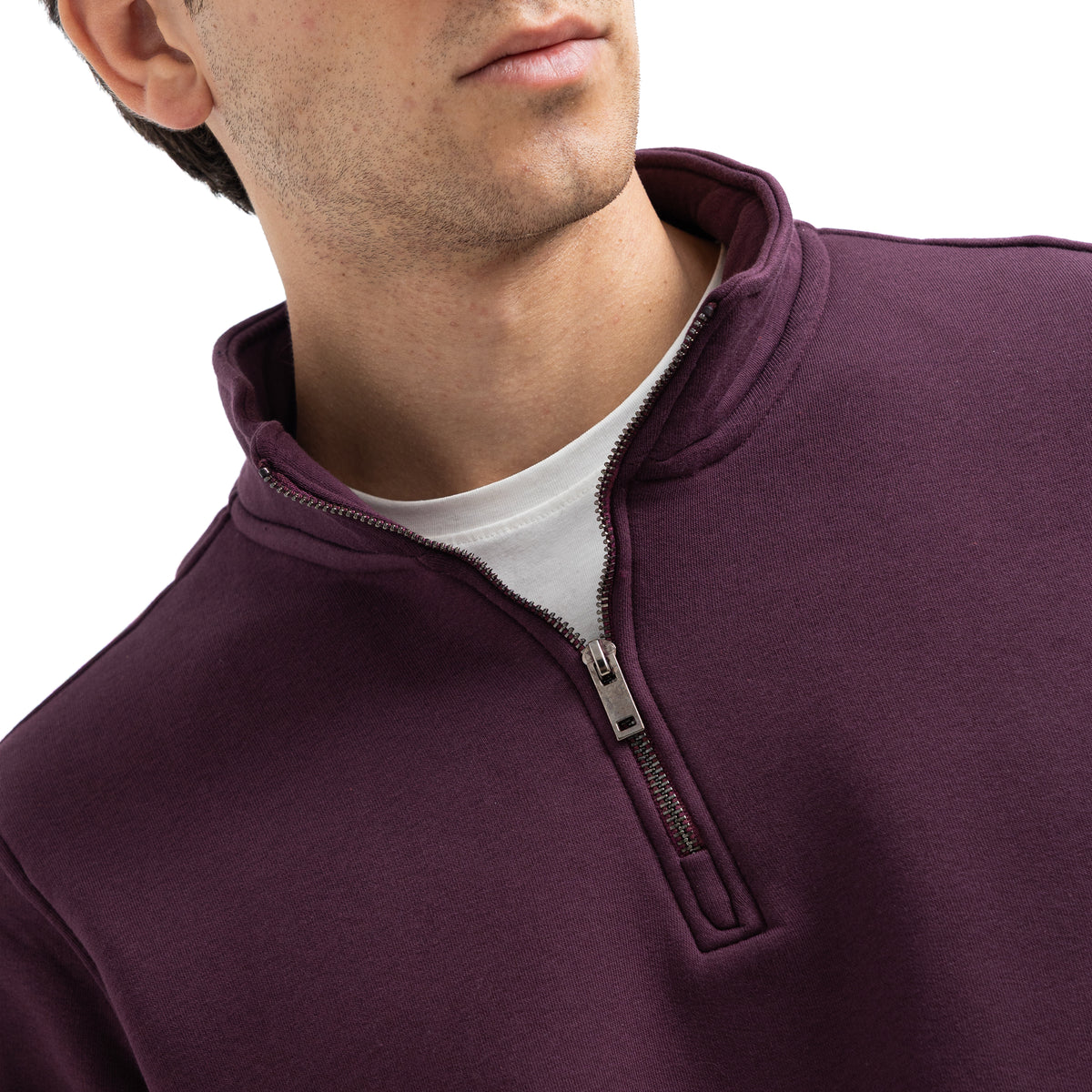 Sweatshirt Quarter Zipper Basic SWS-000369-W27