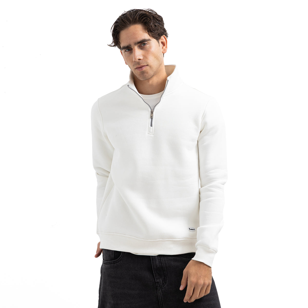 Sweatshirt Quarter Zipper Basic SWS-000369-W27