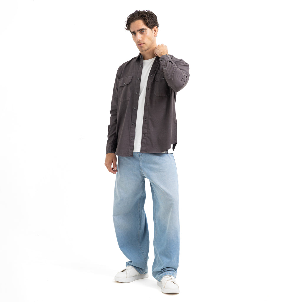 Shirt L/S Basic 2 Pockets-SH-208-W25