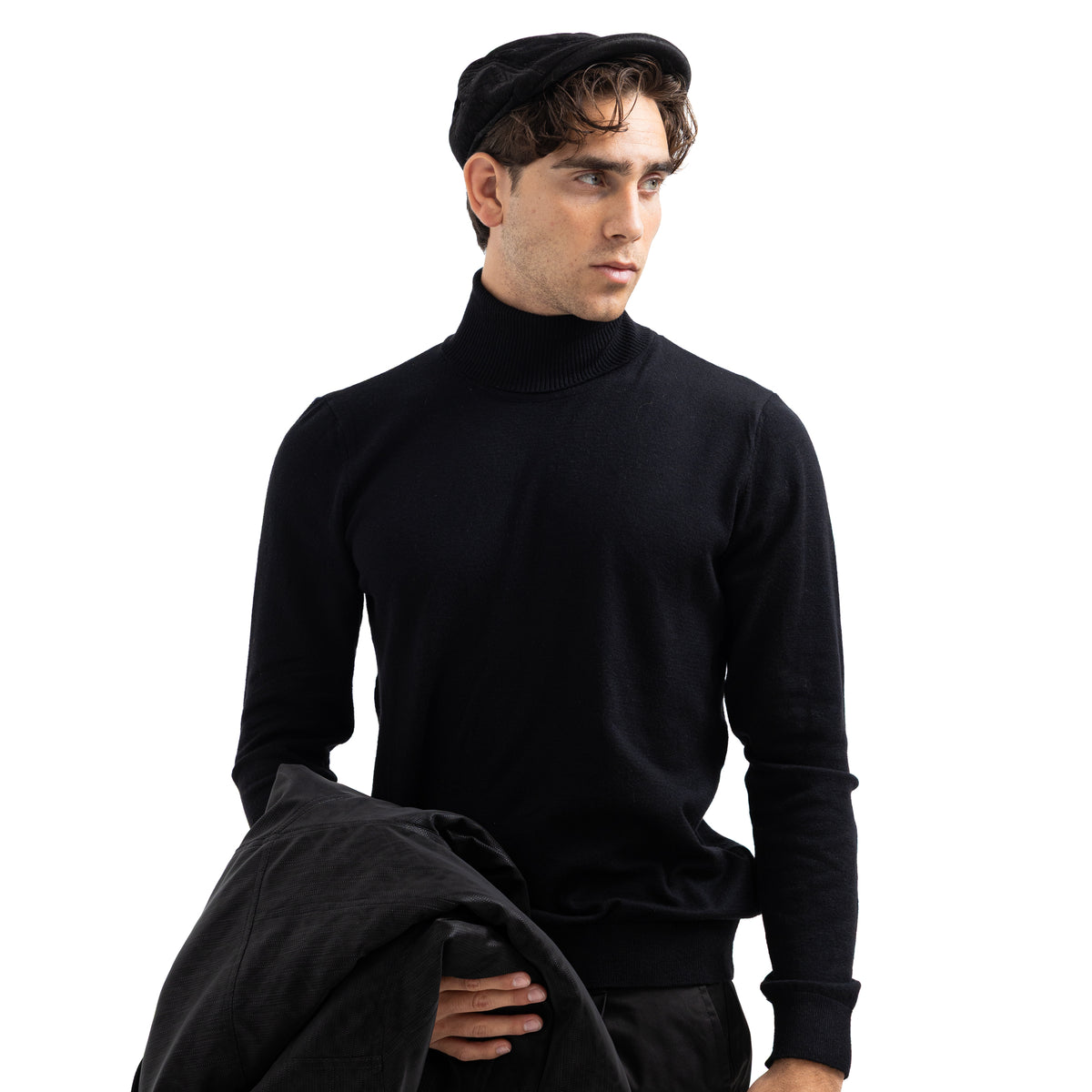 Regular Fit Basic High-Neck Pullover Main image