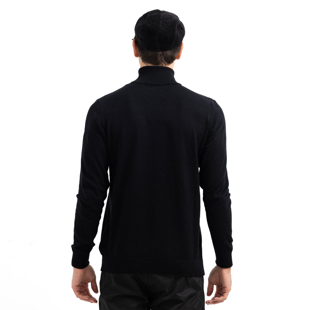 Regular Fit Basic High-Neck Pullover