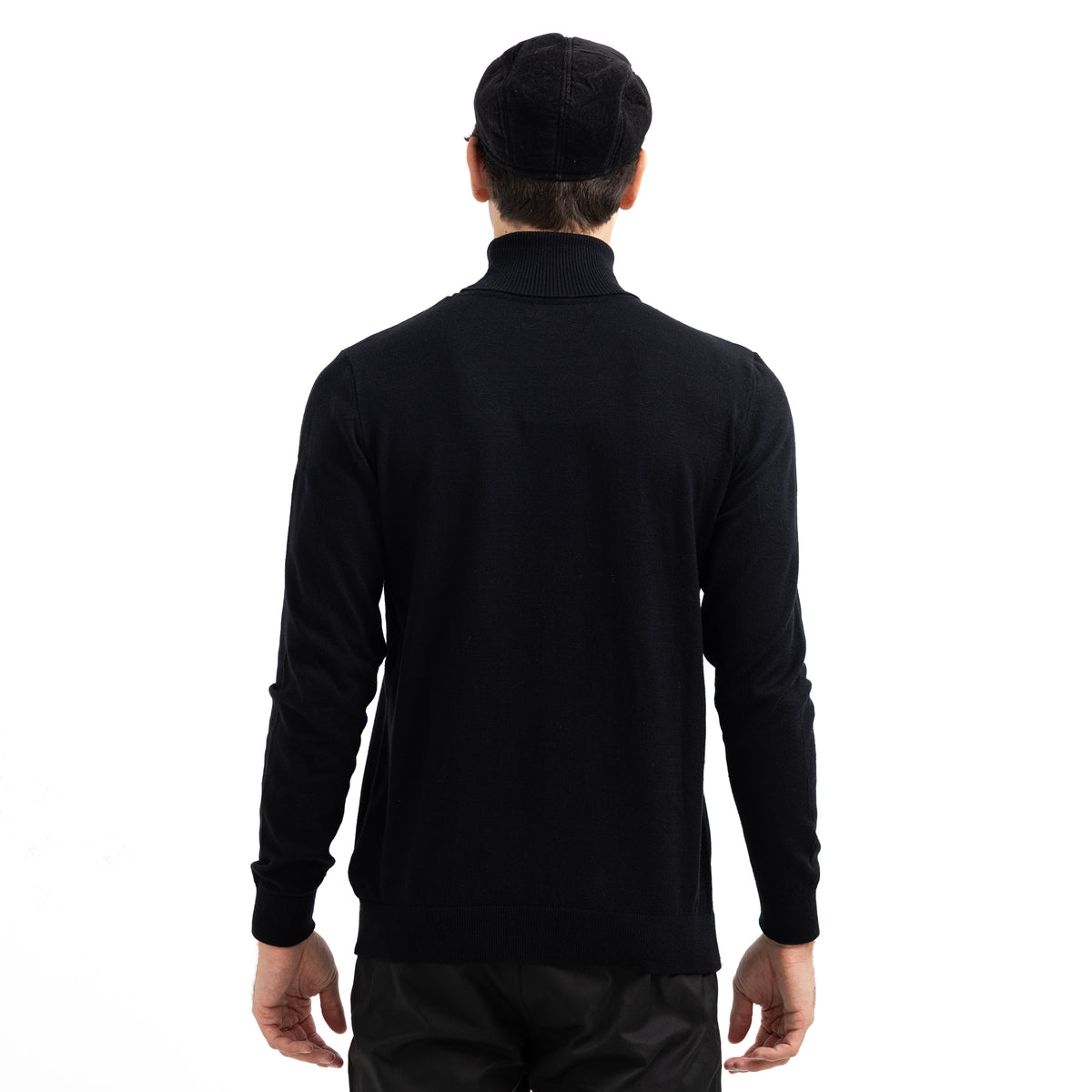 Regular Fit Basic High-Neck Pullover