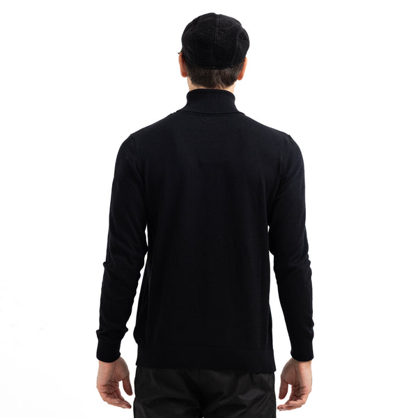 Regular Fit Basic High-Neck Pullover