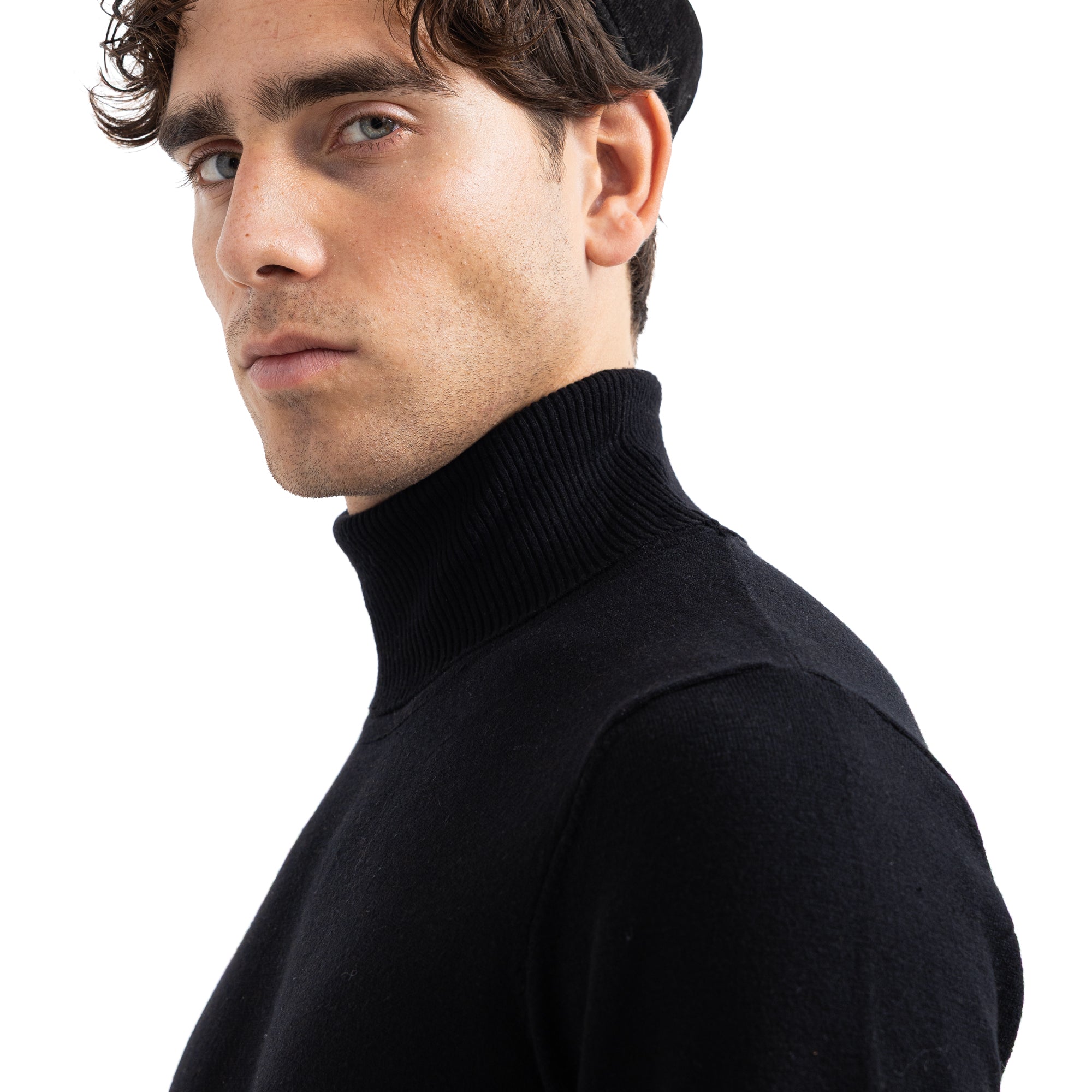 Regular Fit Basic High-Neck Pullover Secondary image