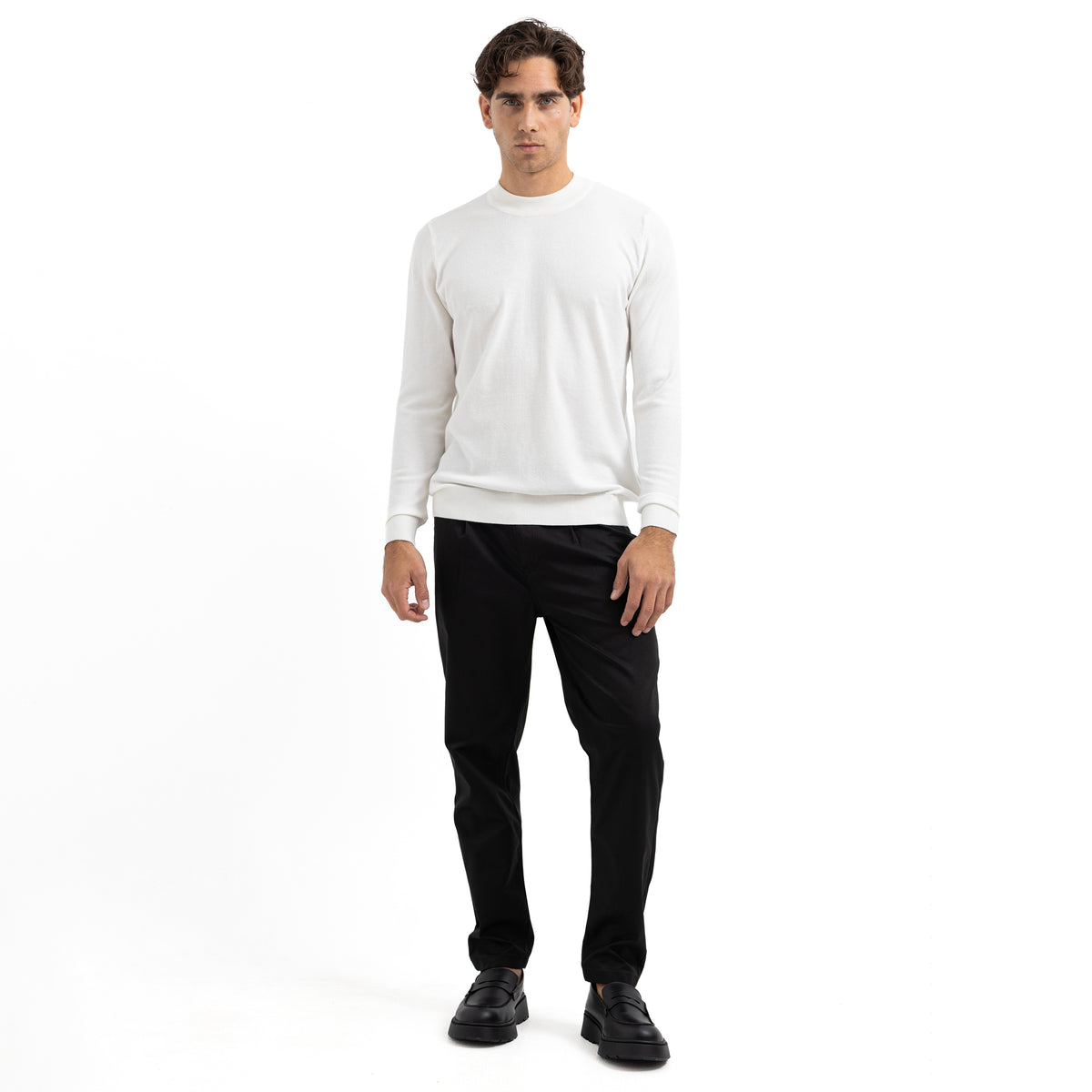 Pullover Half Neck Basic PUL-000209-W27