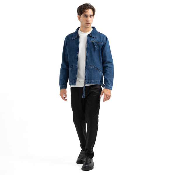 Regular Fit 2 Pocket Zip-Up Jacket