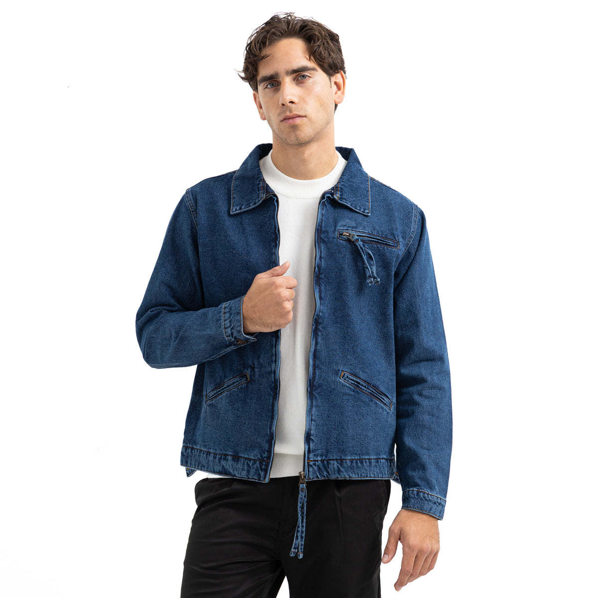 Regular Fit 2 Pocket Zip-Up Jacket