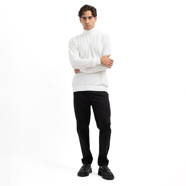 Regular Fit Basic High-Neck Pullover