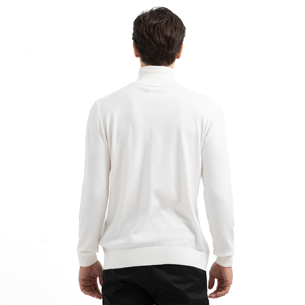 Regular Fit Basic High-Neck Pullover
