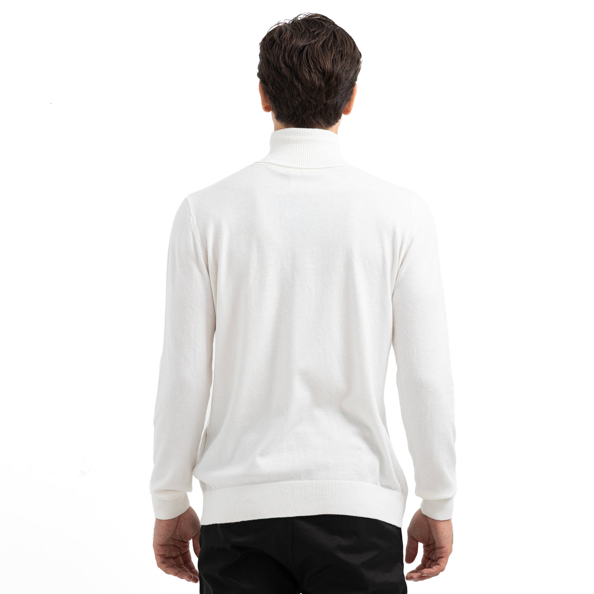 Regular Fit Basic High-Neck Pullover