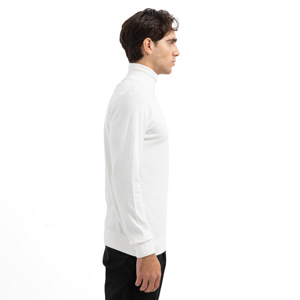 Regular Fit Basic High-Neck Pullover