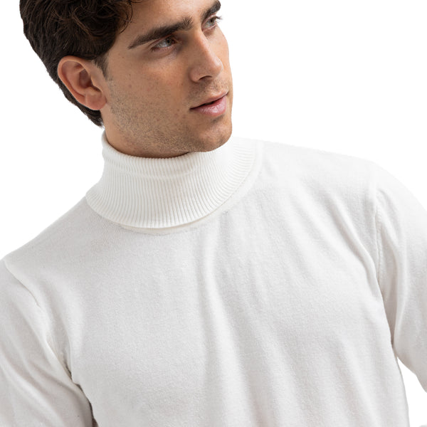 Regular Fit Basic High-Neck Pullover