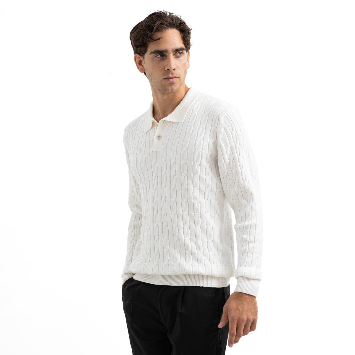 Regular Fit Polo Button Pullover Main image