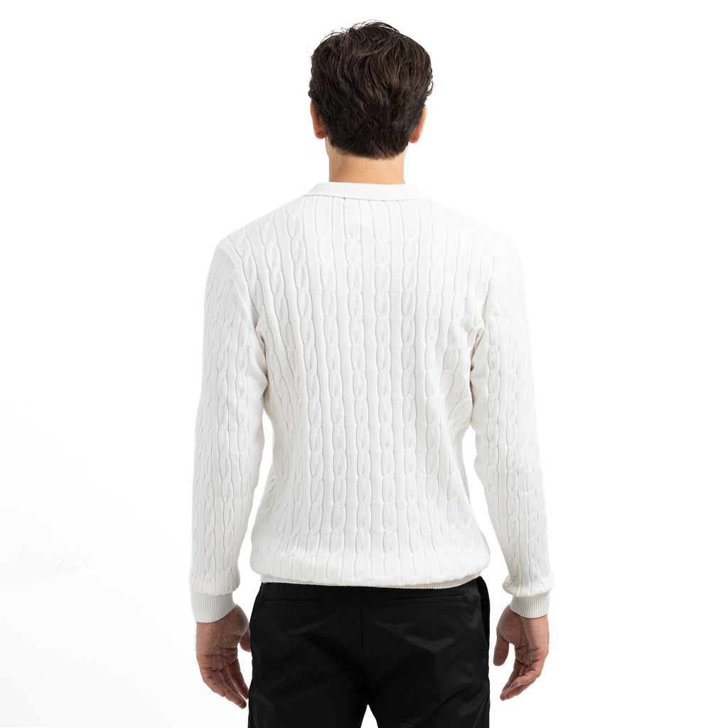 Regular Fit Polo Button Pullover