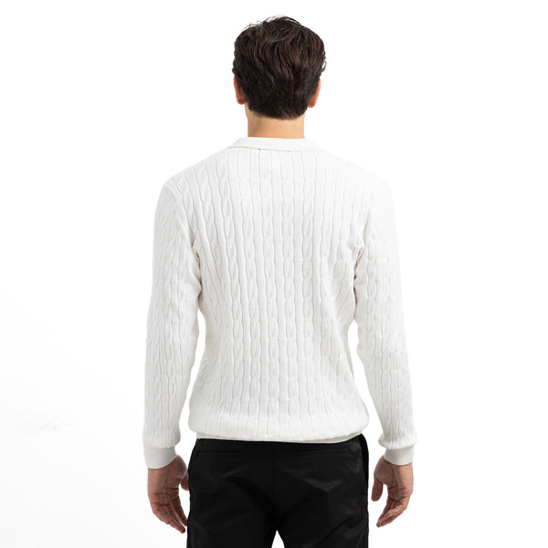 Regular Fit Polo Button Pullover