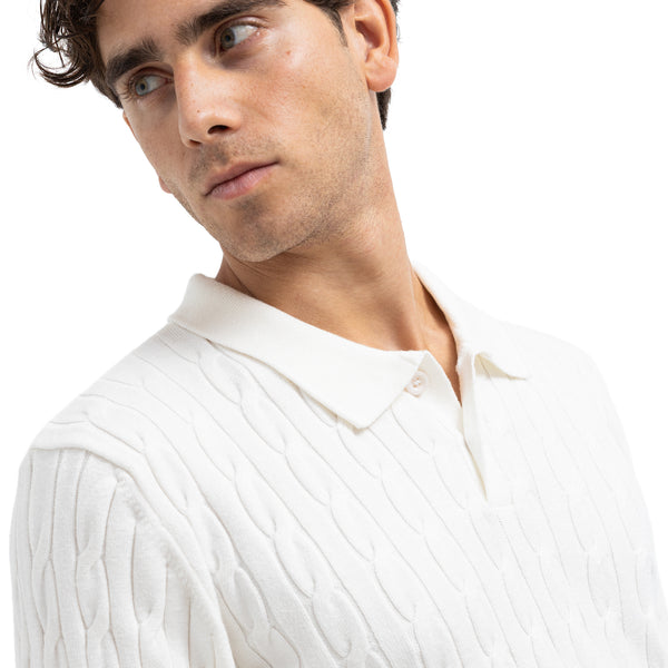 Regular Fit Polo Button Pullover