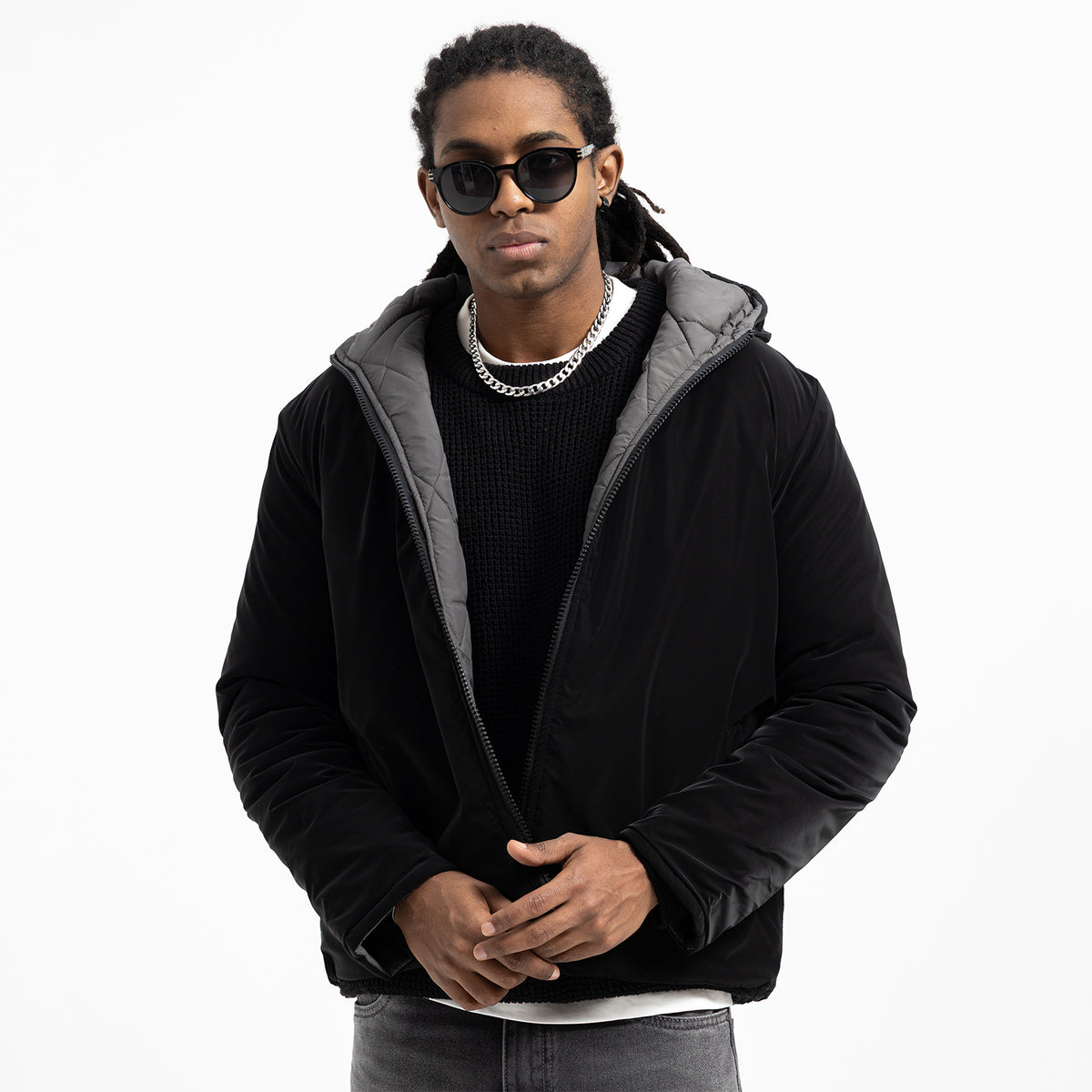 Regular Fit Basic Jacket Zippered