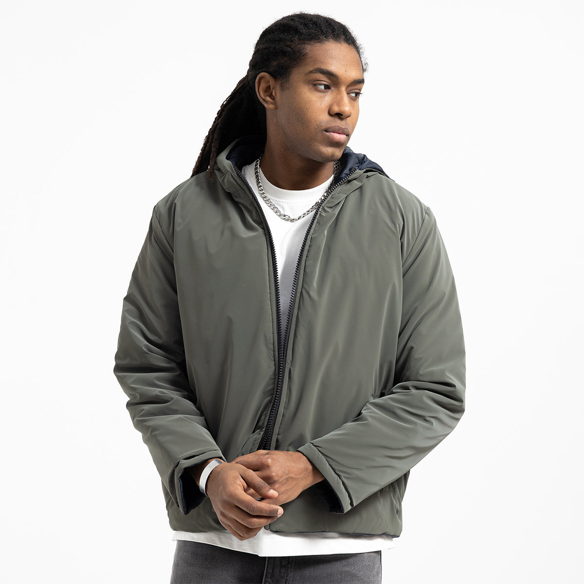Regular Fit Basic Jacket Zippered