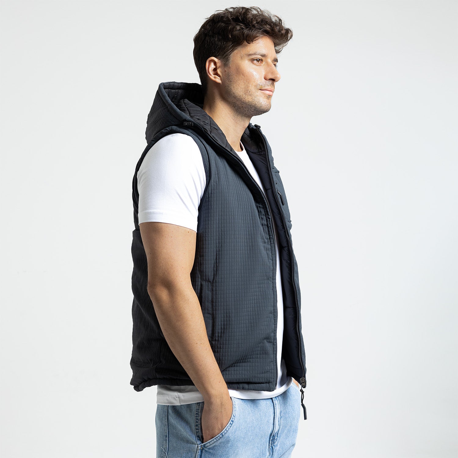 Vest Zippered Hoodie Basic-VST-03-W25