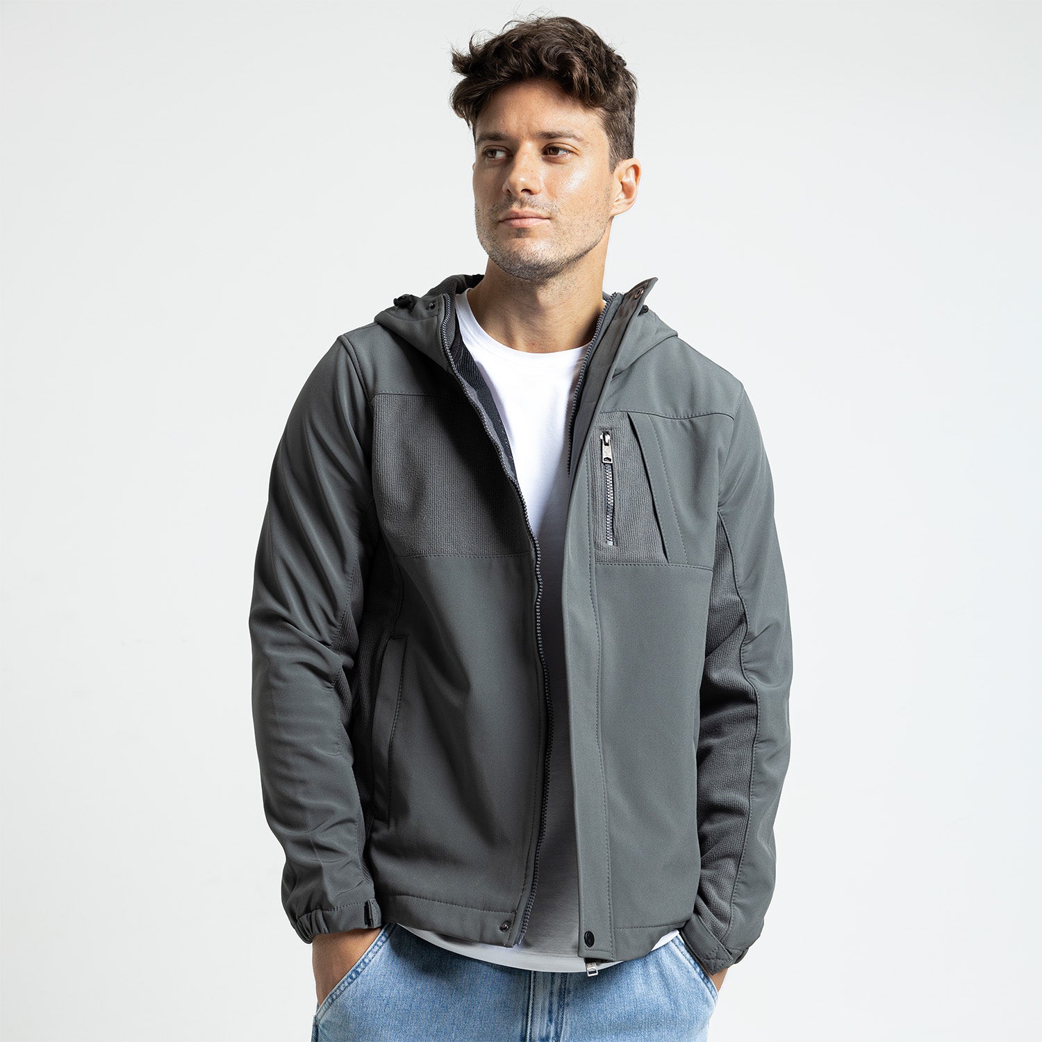 Jacket Zippered Hoodie Cut & Saw-JA-09-W25