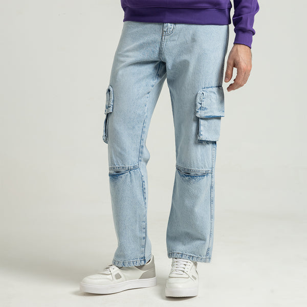 Jeans Wide Leg Cut & Saw-JN-913-W25