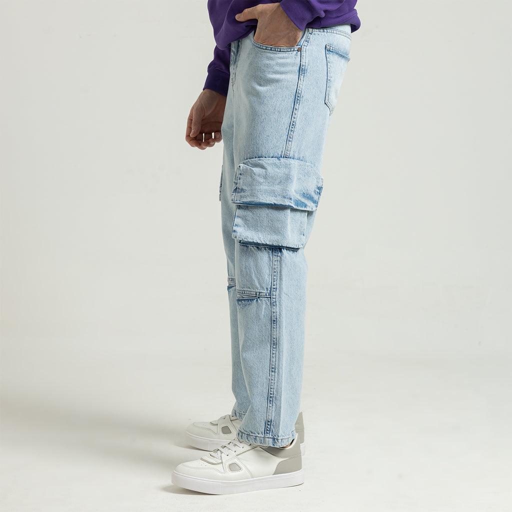 Jeans Wide Leg Cut & Saw-JN-913-W25