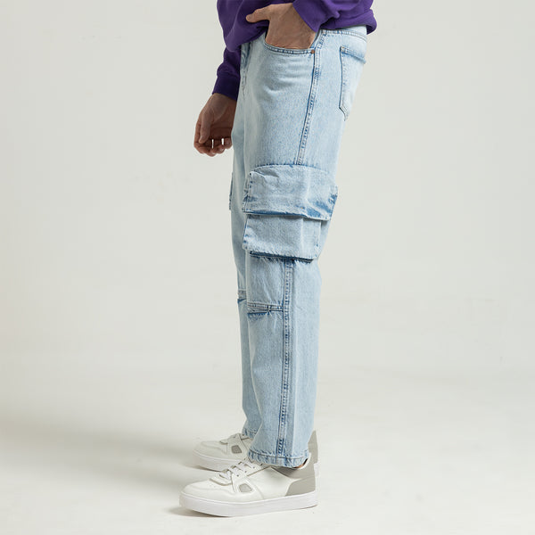 Jeans Wide Leg Cut & Saw-JN-913-W25