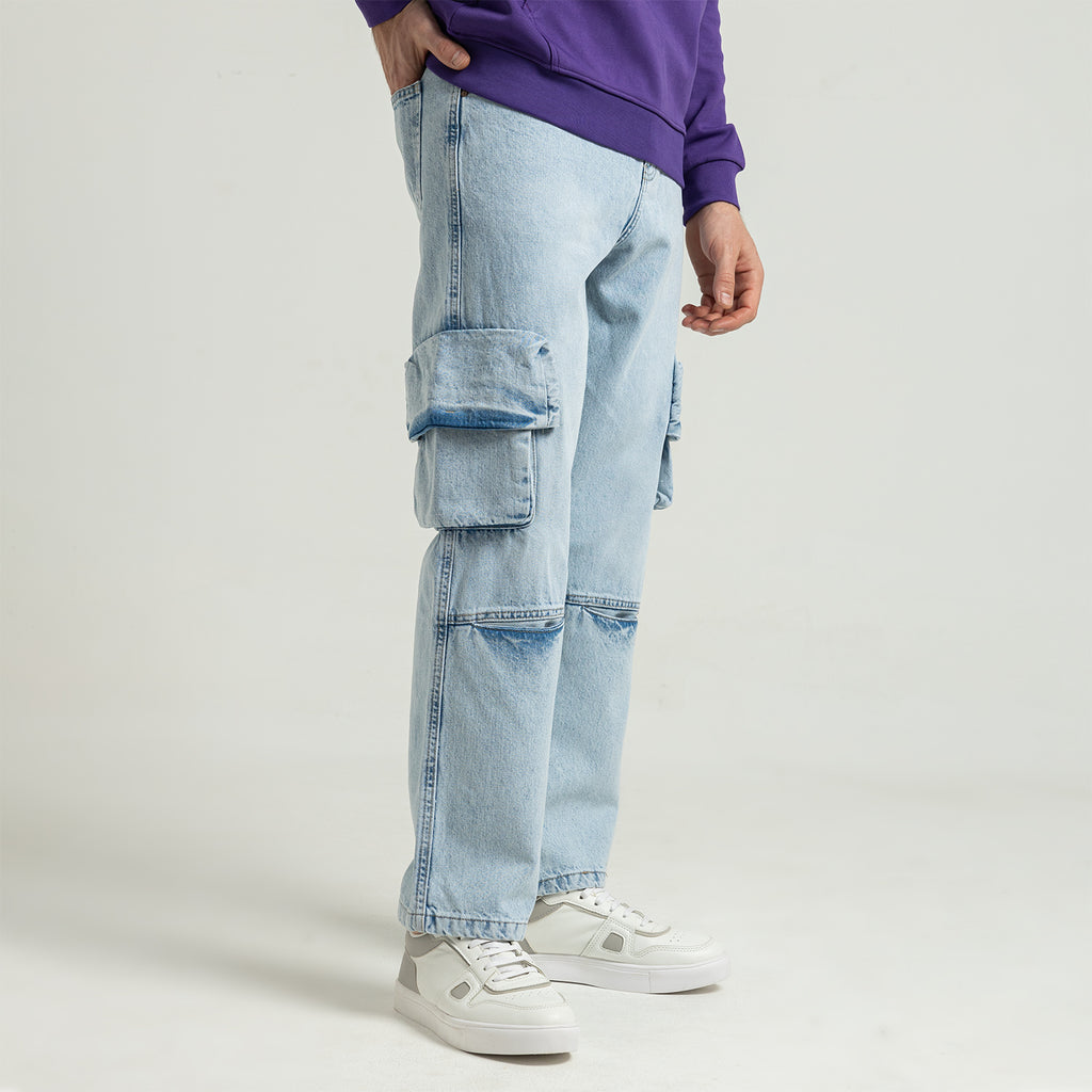 Jeans Wide Leg Cut & Saw-JN-913-W25