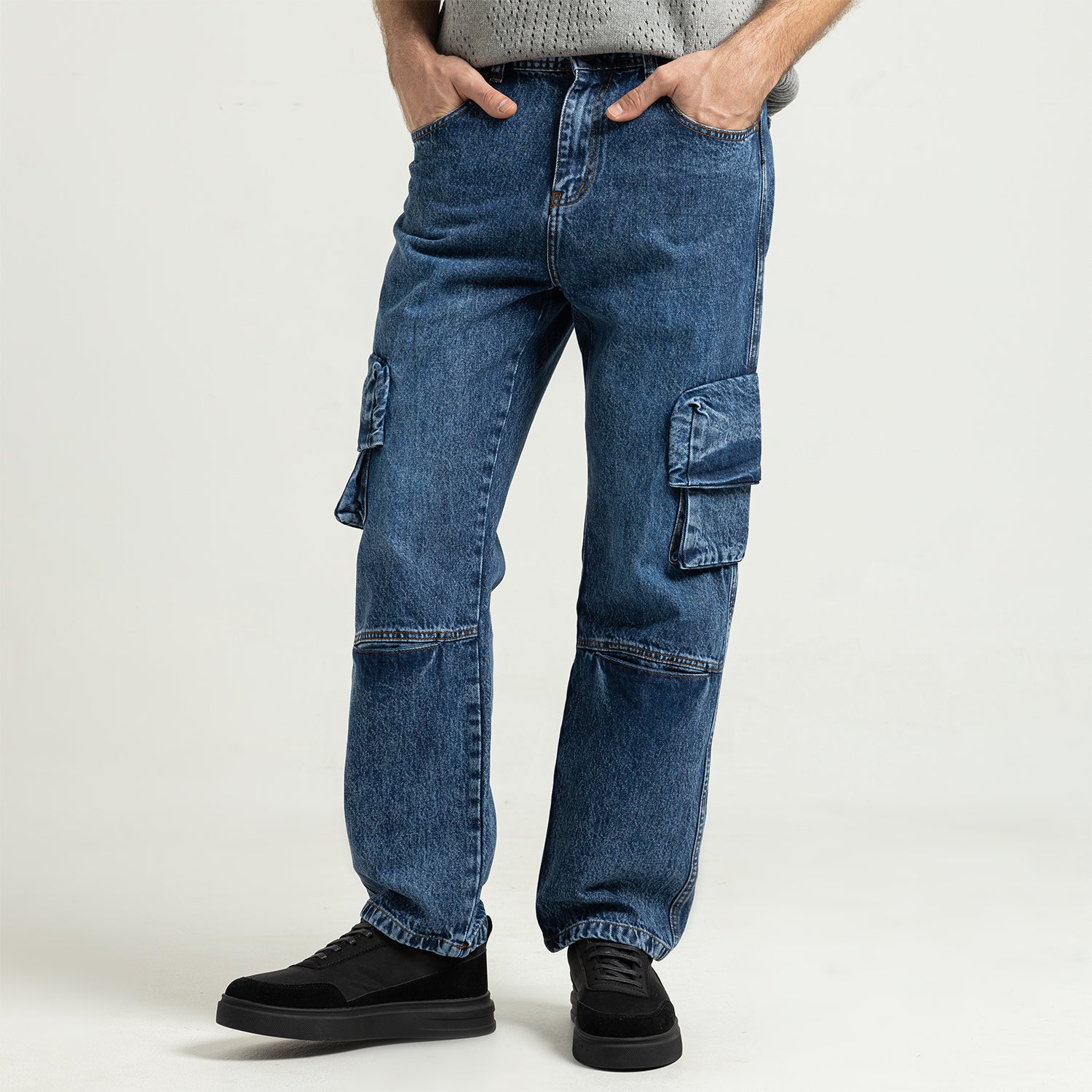Jeans Wide Leg Cut & Saw-JN-913-W25 Main image