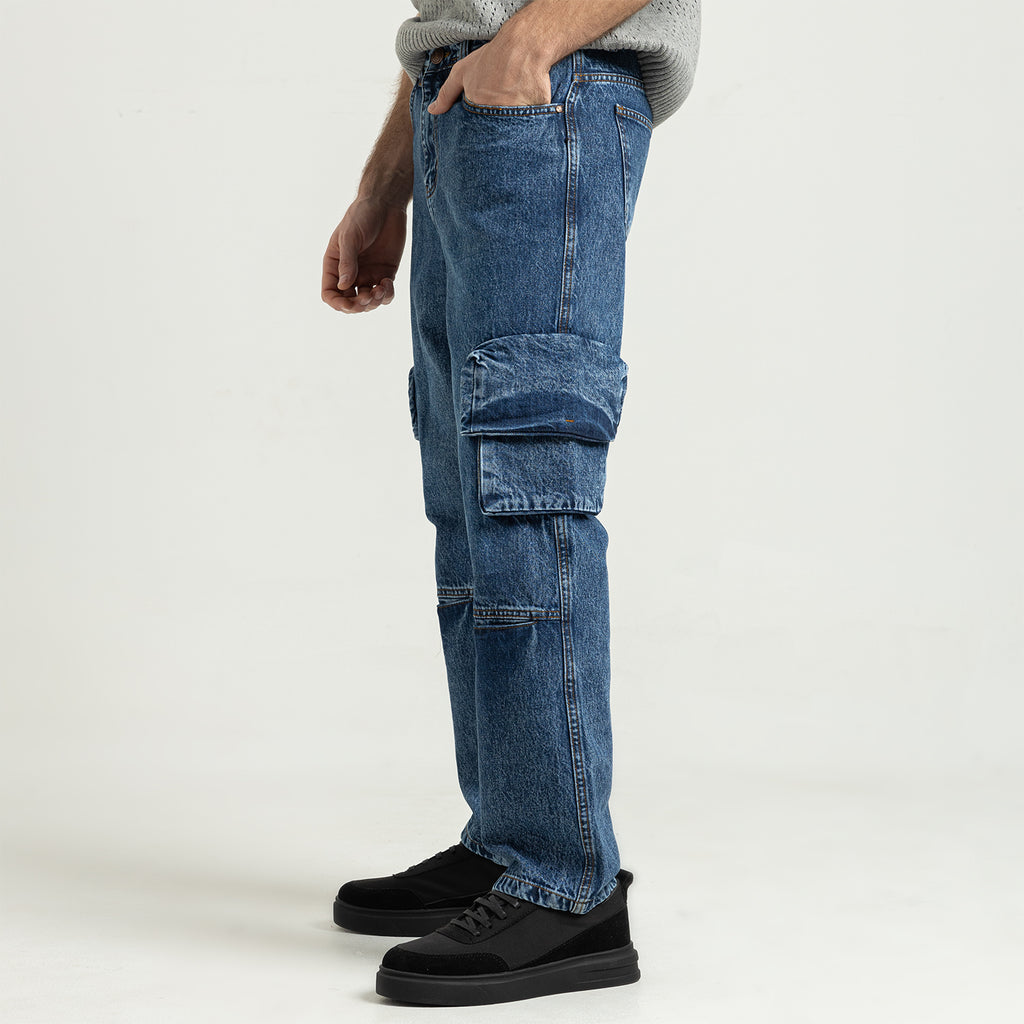 Jeans Wide Leg Cut & Saw-JN-913-W25