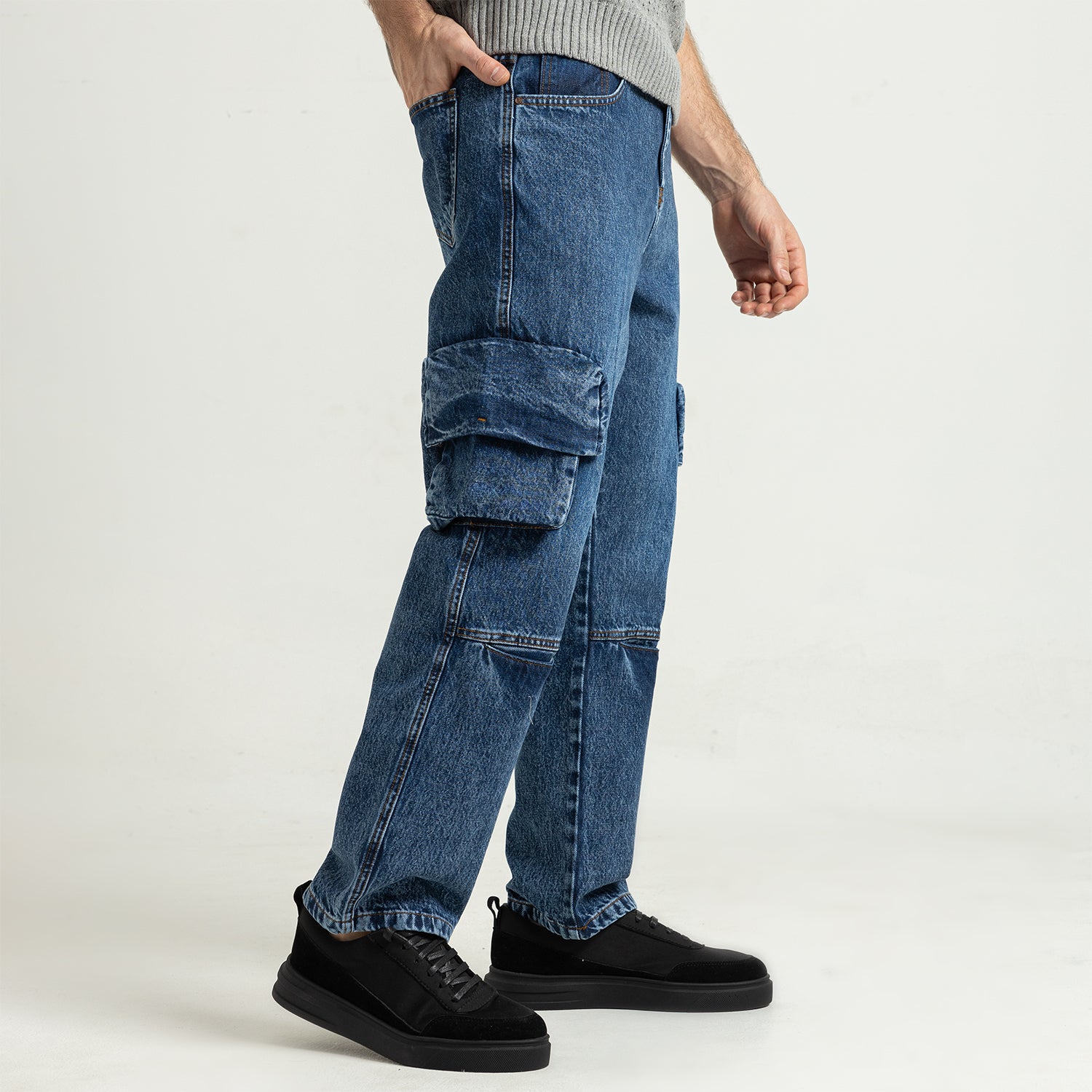 Jeans Wide Leg Cut & Saw-JN-913-W25