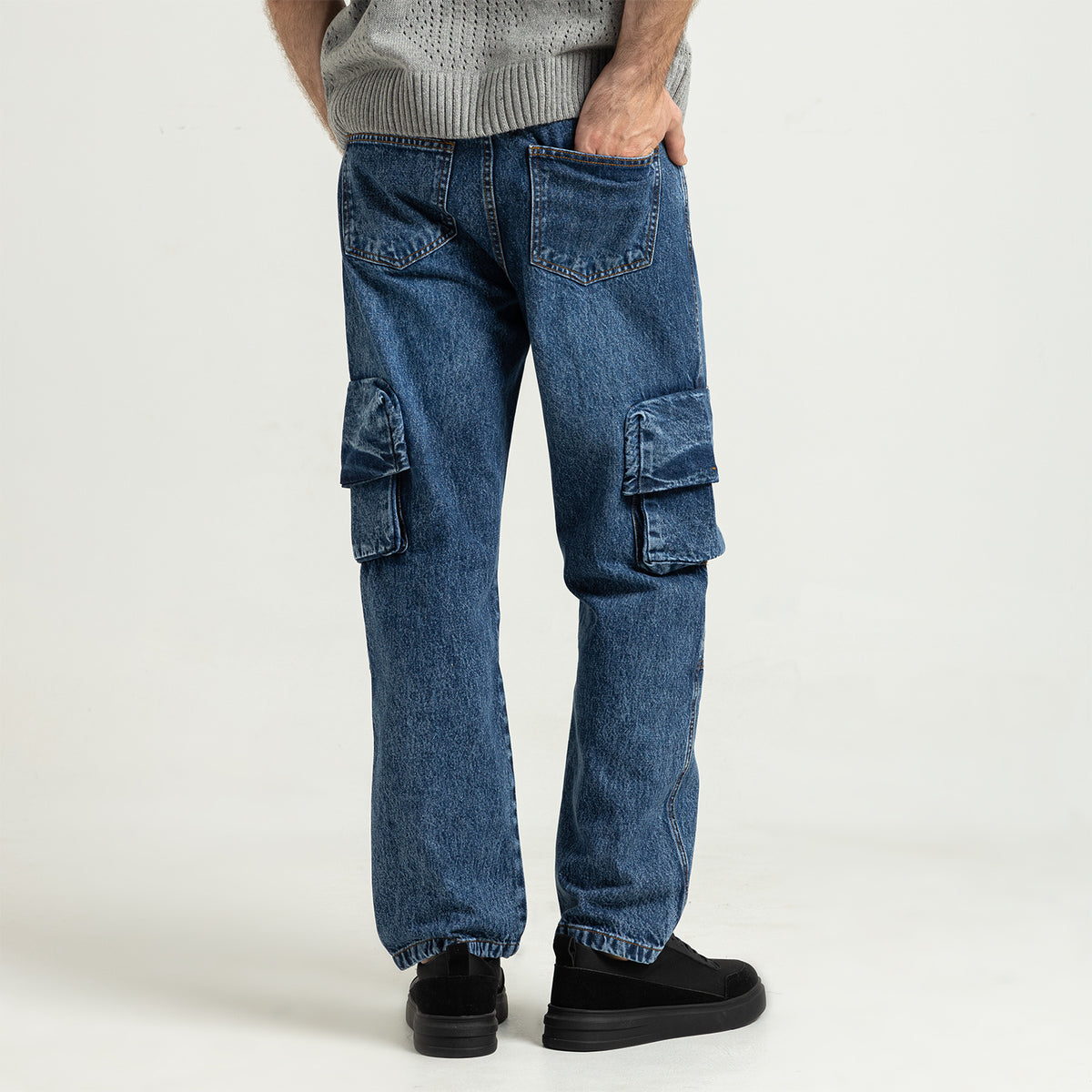 Jeans Wide Leg Cut & Saw-JN-913-W25