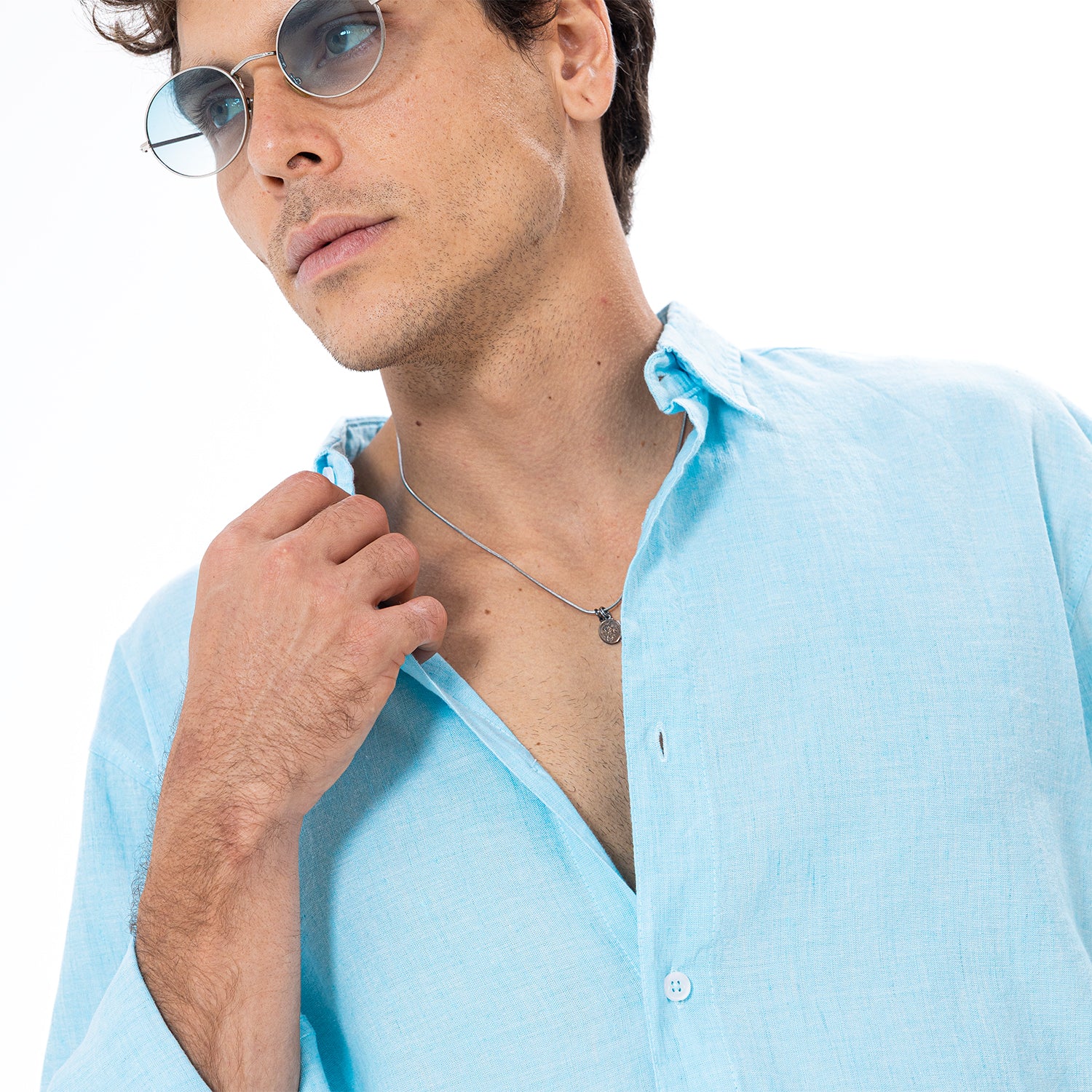 Linen Shirt L/S Basic SH-571-S26
