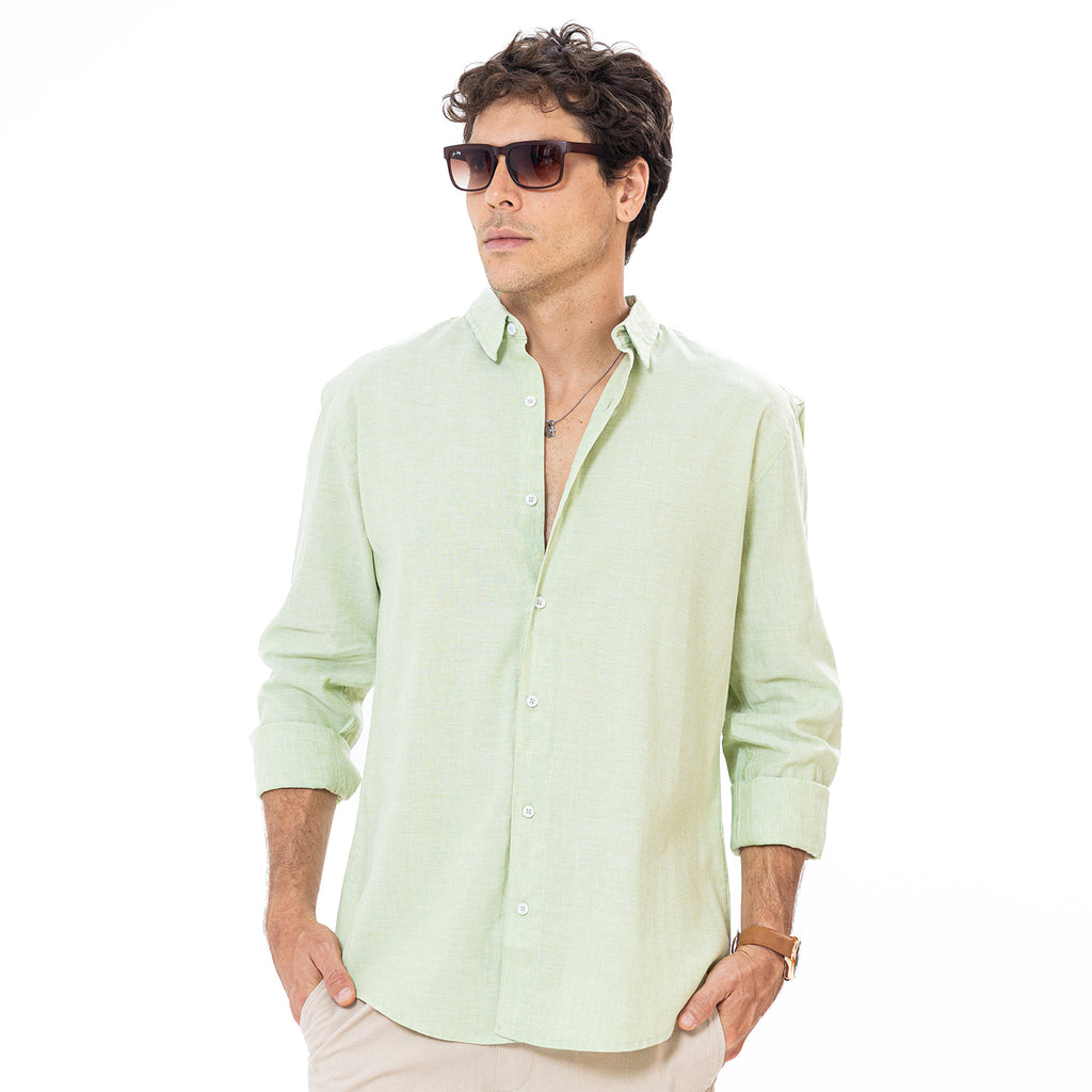 Linen Shirt L/S Basic SH-571-S26