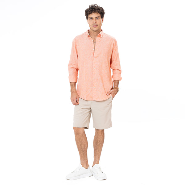 Linen Shirt L/S Basic SH-571-S26