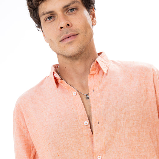 Linen Shirt L/S Basic SH-571-S26