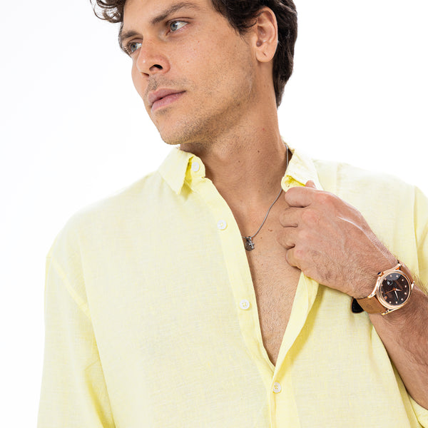 Linen Shirt L/S Basic SH-571-S26