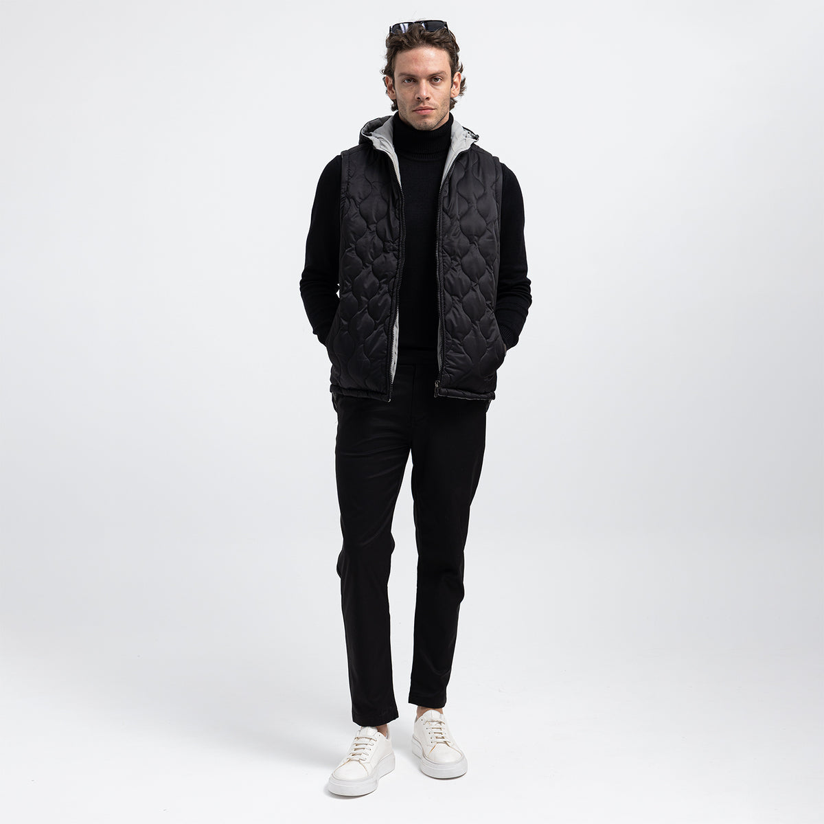 Regular Fit Basic Zip-Up Vest