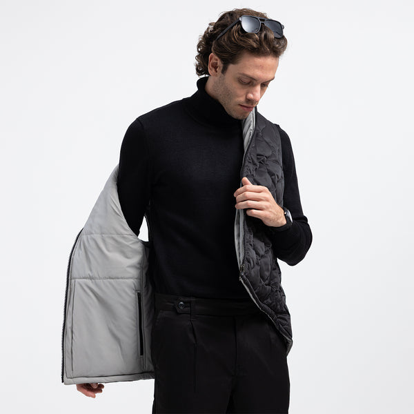 Regular Fit Basic Zip-Up Vest