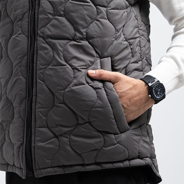 Regular Fit Basic Zip-Up Vest
