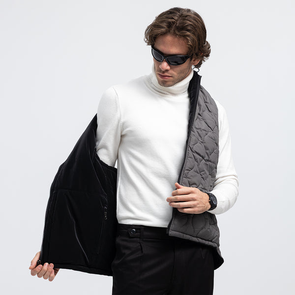 Regular Fit Basic Zip-Up Vest