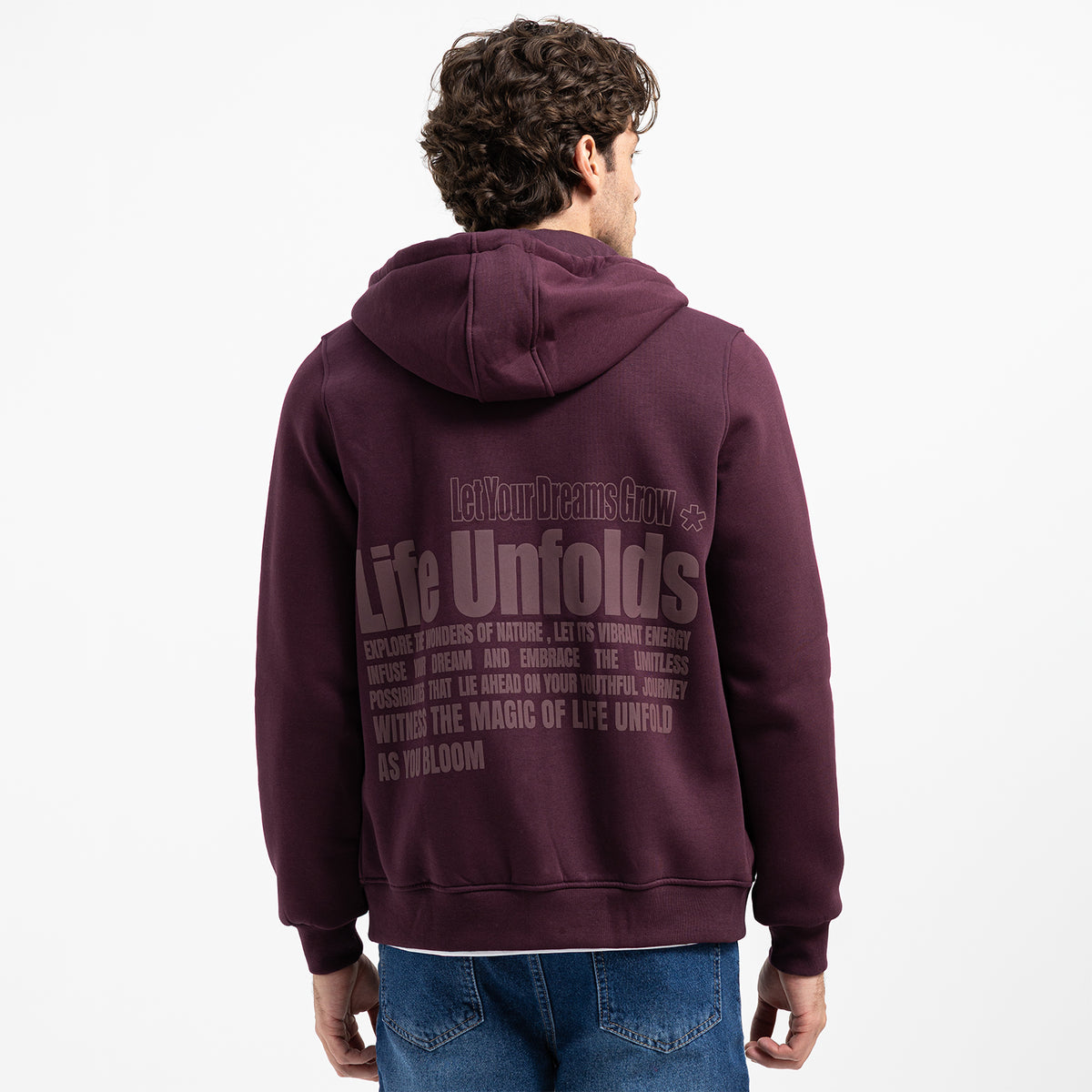 SWEAT SHIRT ZIPPER PRINTED ZIP-05-W26