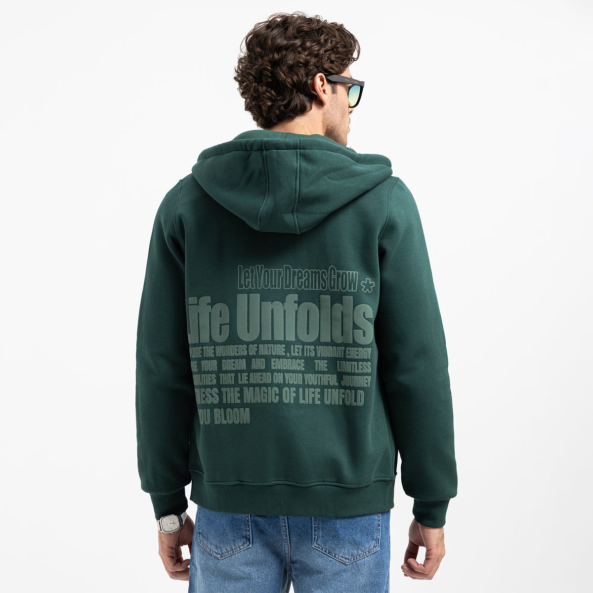 SWEAT SHIRT ZIPPER PRINTED ZIP-05-W26