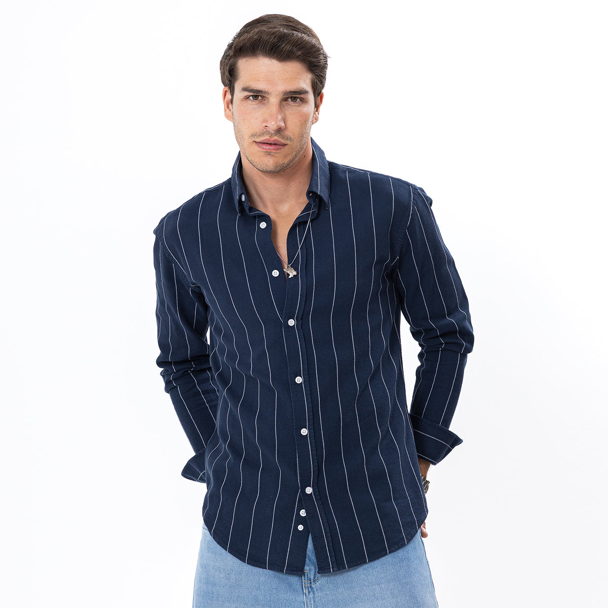 Shirt L/S STRIPED SH-553-S26