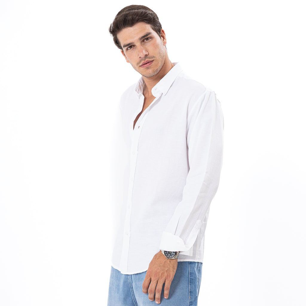 Linen Shirt L/S Basic SH-565-S26