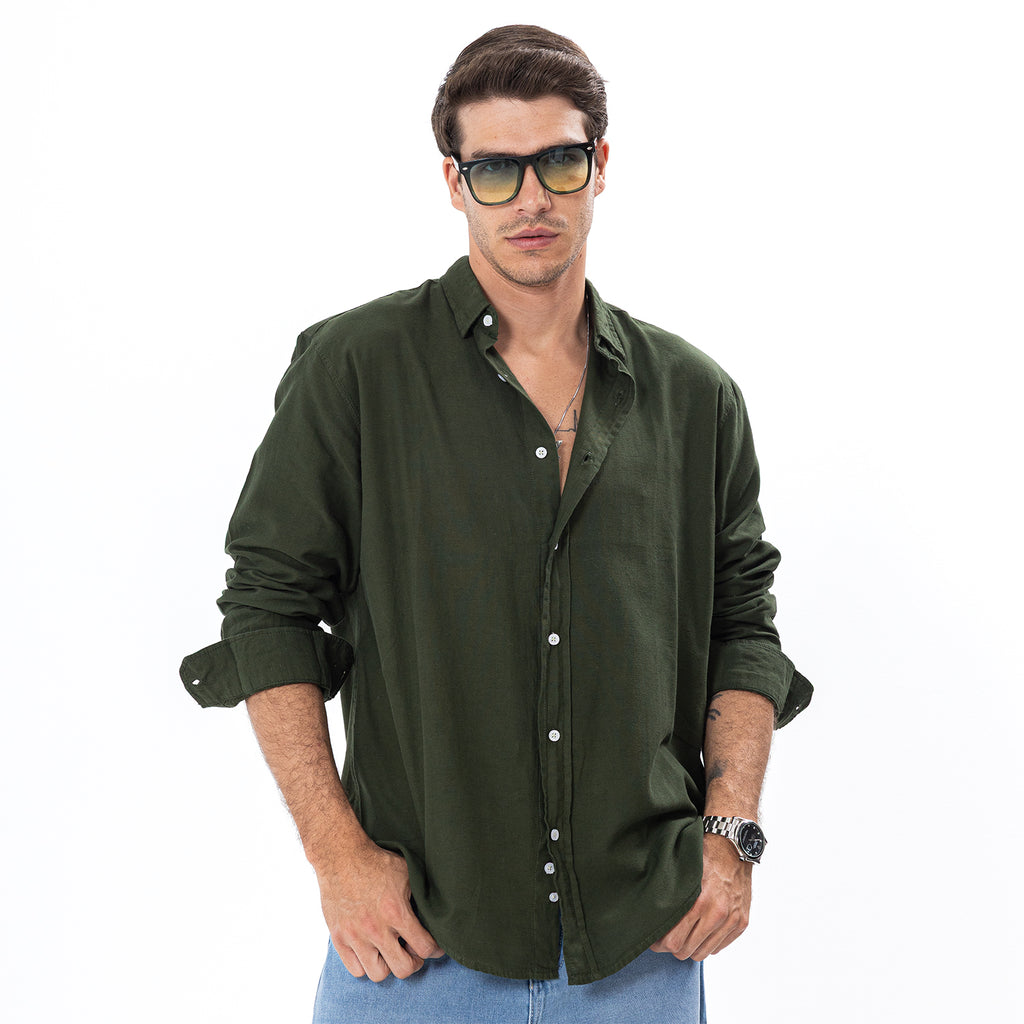 Linen Shirt L/S Basic SH-565-S26